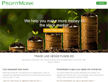 Tablet Screenshot of profitmonk.com